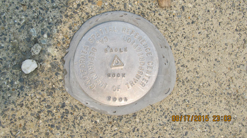 Survey monument (Mark Nelson photo)