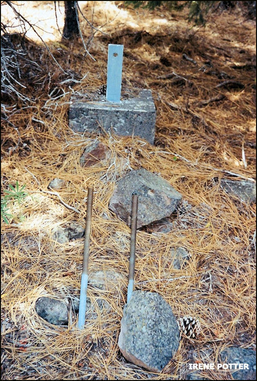 Foundation piece still in place 6/4/2002