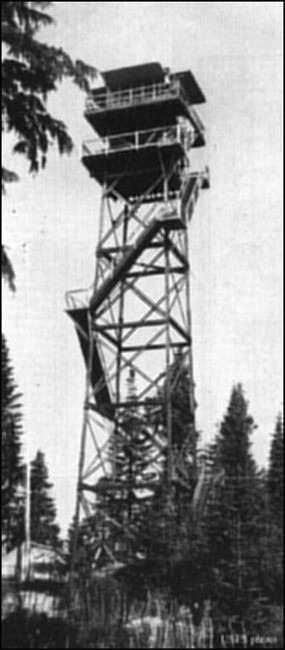 1945 (Photos courtesy Fire Lookout Museum and Dave Bula collection)