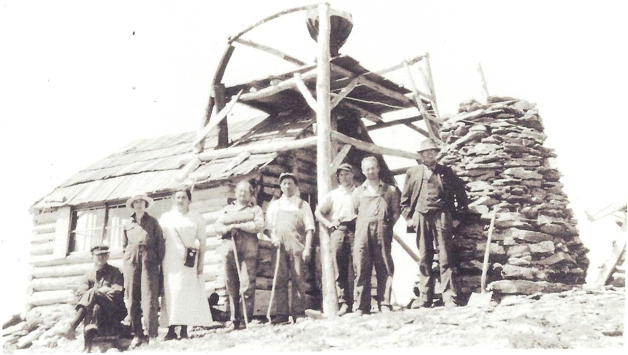 Circa 1920 photo from Louis Blehm (man on right in photo), courtesy of Dennis Lynch