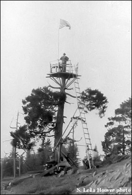 Original crow's nest in 1924
