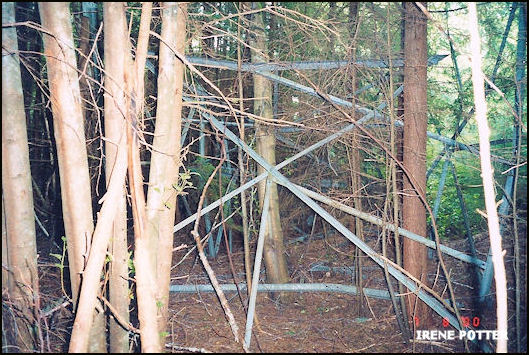 Tower lying on its side 7/8/2000