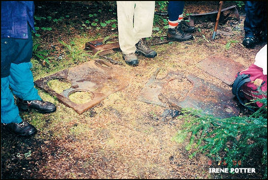 Pieces of wood stove 8/26/2000