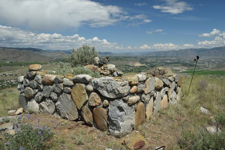 Foundation from the tower (Bob Pfeifer photo)