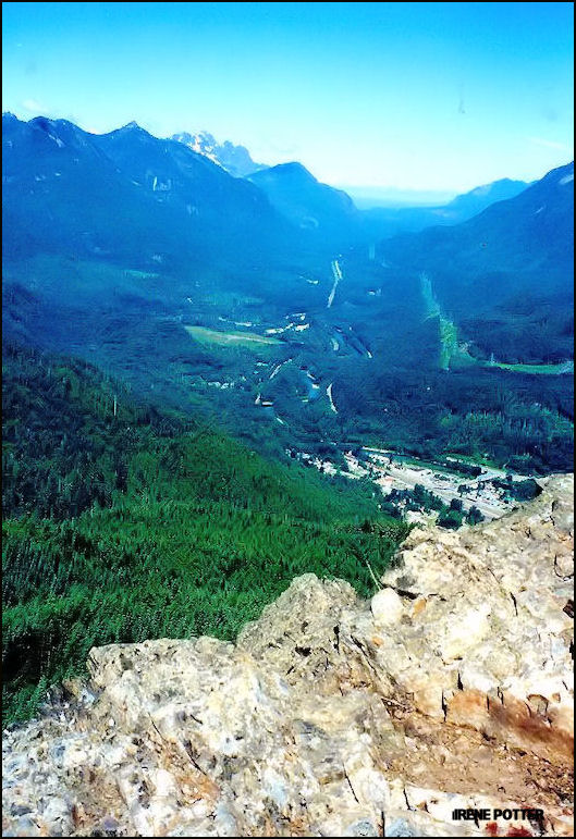 View of Stevens Pass from site