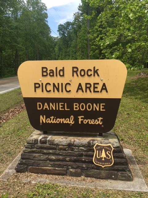 Sign for picnic area where lookout was located