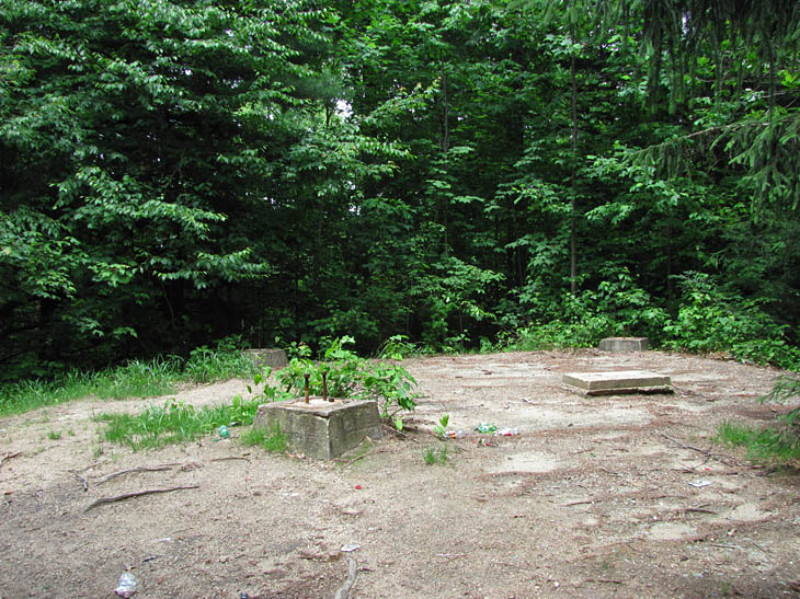 Tower foundations in June 2010