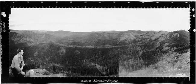 Salmon Butte Lookout panoramic 10-24-33