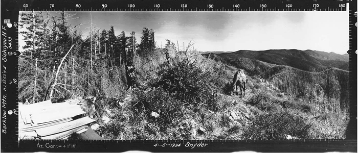 Barklow Mountain Lookout panoramic 4-5-34