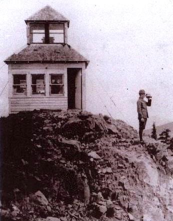 Crescent Mountain Lookout 1922 - 1938