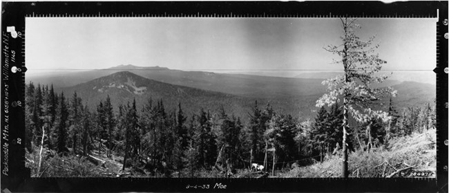 Packsaddle Mountain Lookout panoramic 9-4-1933