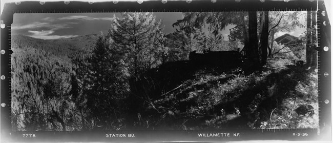 Station Butte Lookout panoramic 11-3-1936