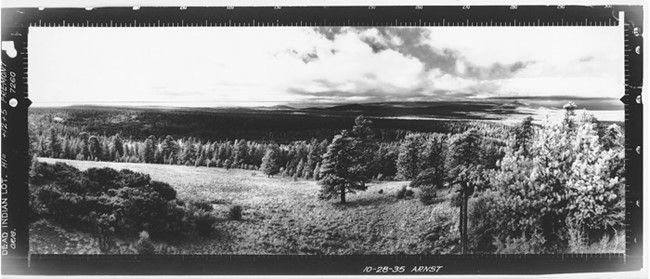 Dead Indian Mountain Lookout panoramic 10-28-1935