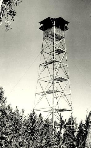 Slide Mountain Lookout 1943