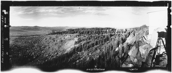 Rimrock South Lookout panoramic 11-11-1933