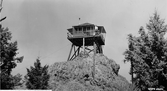Big Squaw Mountain Lookout 1940