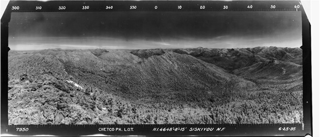 Chetco Peak Lookout panoramic 6-25-1935