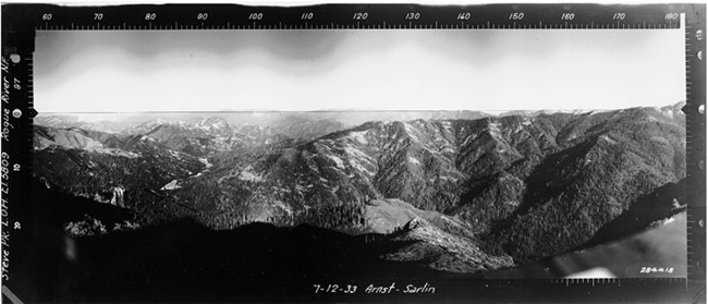 Steve Peak Lookout panoramic 7-12-1933