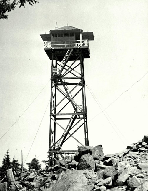 Wolf Mountain Lookout 1945