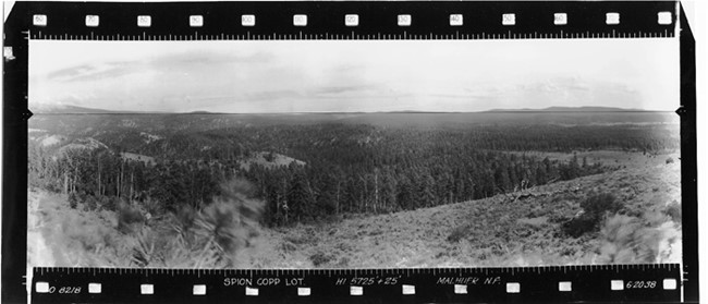 Spion Copp Lookout panoramic (Southeast) 6-20-1938