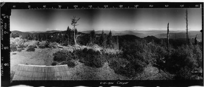 Tire Mountain Lookout panoramic 6-13-1934