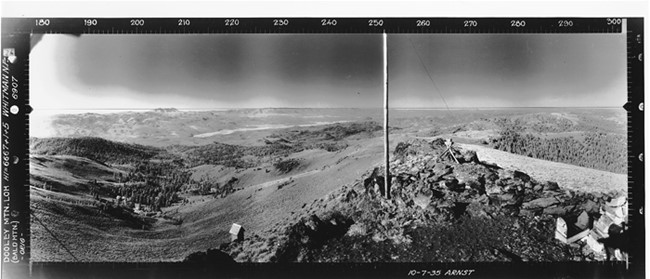 Bald (Dooley) Mountain Lookout panoramic 10-7-1935