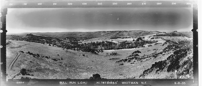 Bull Run Rock Lookout panoramic 9-9-1935