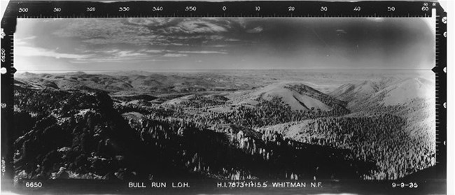 Bull Run Rock Lookout panoramic 9-9-1935