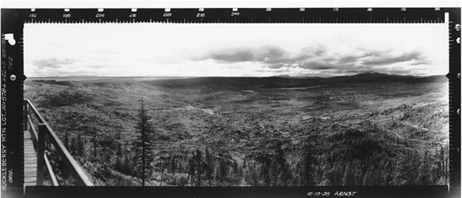 Huckleberry Mountain Lookout panoramic