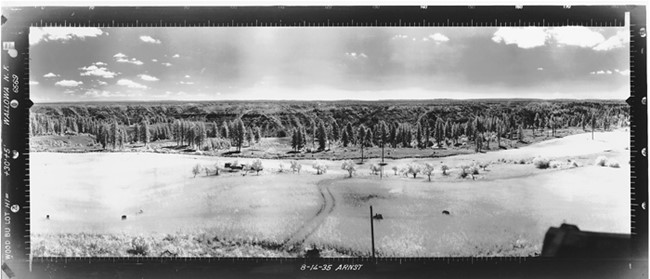 Wood Butte Lookout panoramic 8-14-1935