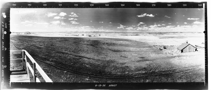 Gill Ranch Lookout panoramic 8-19-1935