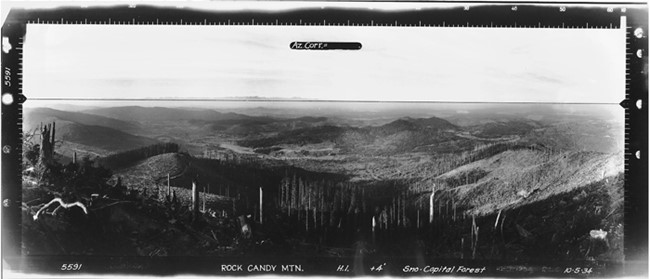 Rock Candy Mountain Lookout panoramic 10-5-34 (N)