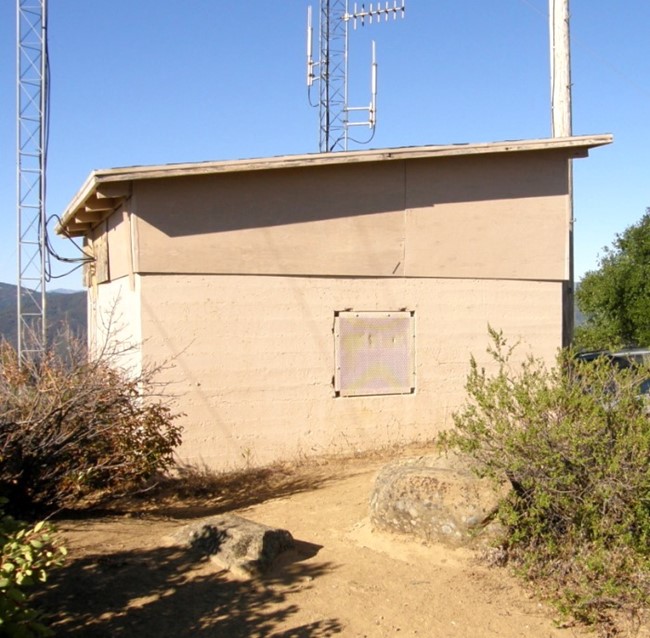 Block tower remains for communications use - 2009