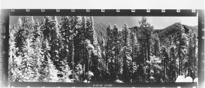 Blackjack Ridge Lookout panoramic 8-25-35 (SW)