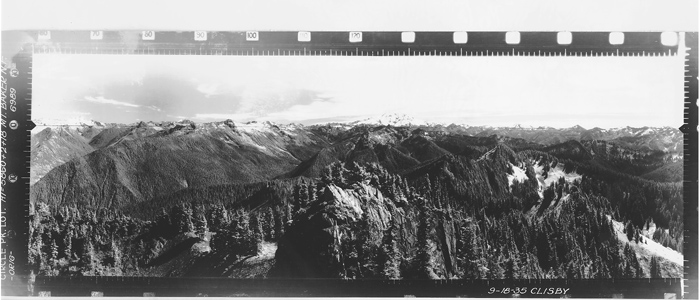 Circle Peak Lookout panoramic 9-18-35 (SE)