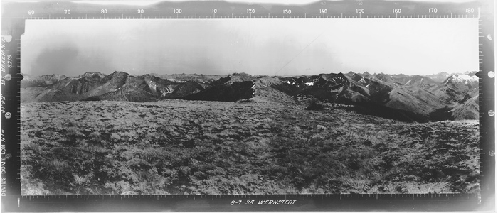 Devils Dome Lookout panoramic 8-7-35 (SE)