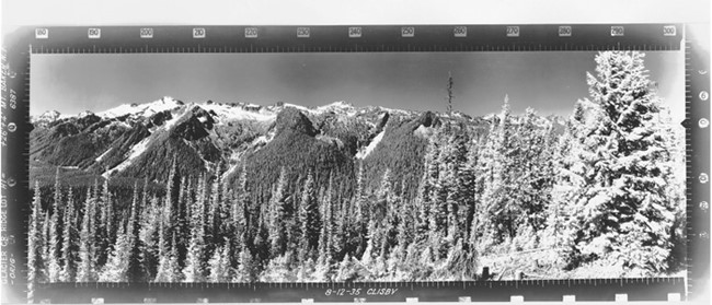 Glacier Ridge Lookout panoramic 8-12-1935 (SW)