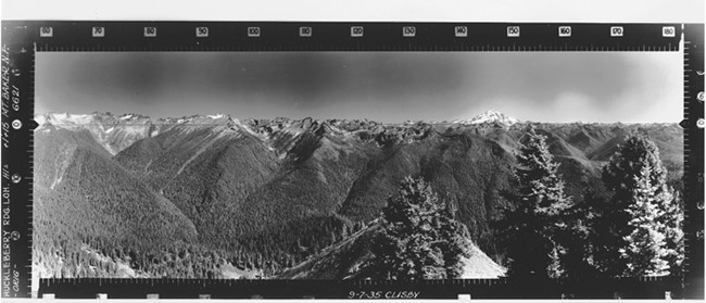 Huckleberry Mountain Lookout panoramic 9-7-1935 (SE)