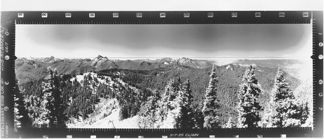 Huckleberry Mountain Lookout panoramic 9-7-1935 (SW)
