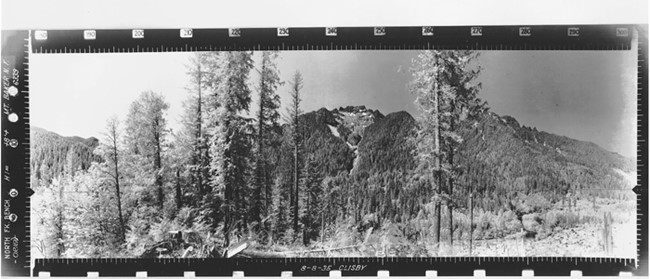 North Fork Bench Lookout panoramic 8-8-1935 (SW)