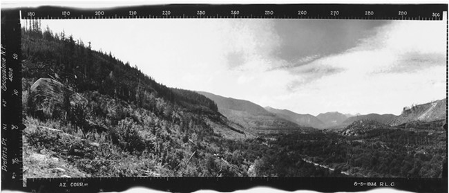 Proffitts Point Lookout panoramic 8-5-1934 (SW)