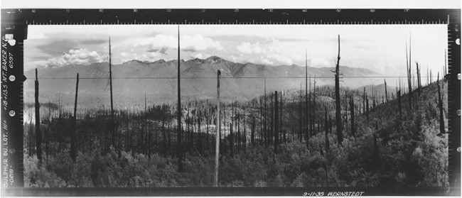 Sulphur Point Lookout panoramic 9-11-1935 (SE)