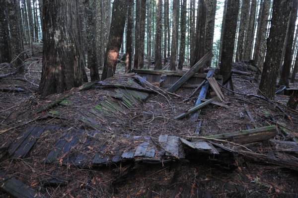 Sulphur Point Lookout living quarters remains
