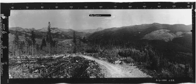 Humphrey Mountain Lookout panoramic 8-8-1934 (SE)