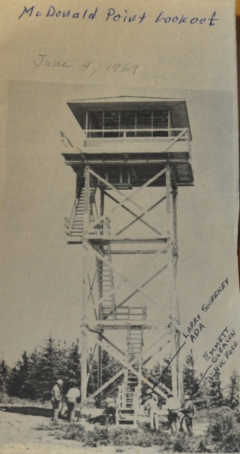 McDonald Mountain Lookout 6-4-1969