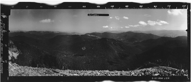 Meadow Mountain Lookout panoramic 8-10-1934 (SE)