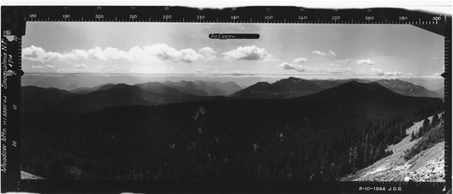Meadow Mountain Lookout panoramic 8-10-1934 (SW)