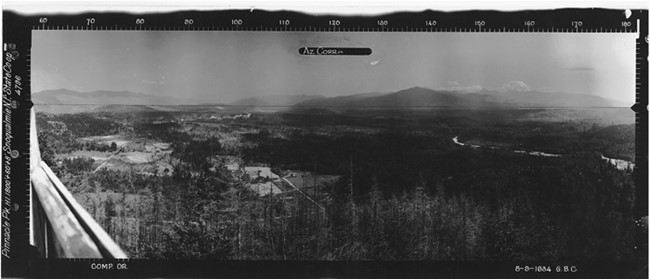 Pinnacle Peak Lookout panoramic 8-9-1934 (SE)