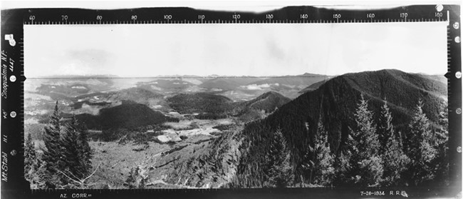 Stahl Peak Lookout panoramic 7-26-1934 (SE)