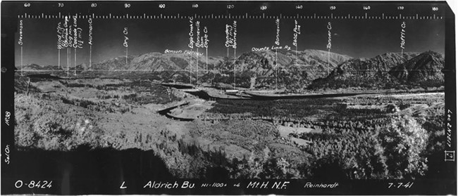 Aldrich Butte Lookout panoramic 7-7-1941 (SE)